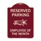Signmission Reserved Parking Employee of Month 1 Heavy-Gauge Aluminum Sign, 24" x 18", BU-1824-23150 A-DES-BU-1824-23150 - alternate 1